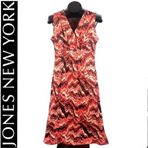 Jones New York Sleevless Abstract Print Sz Med